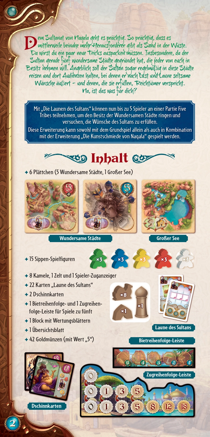 Die Launen des Sultans - Spielanleitung und Regeln