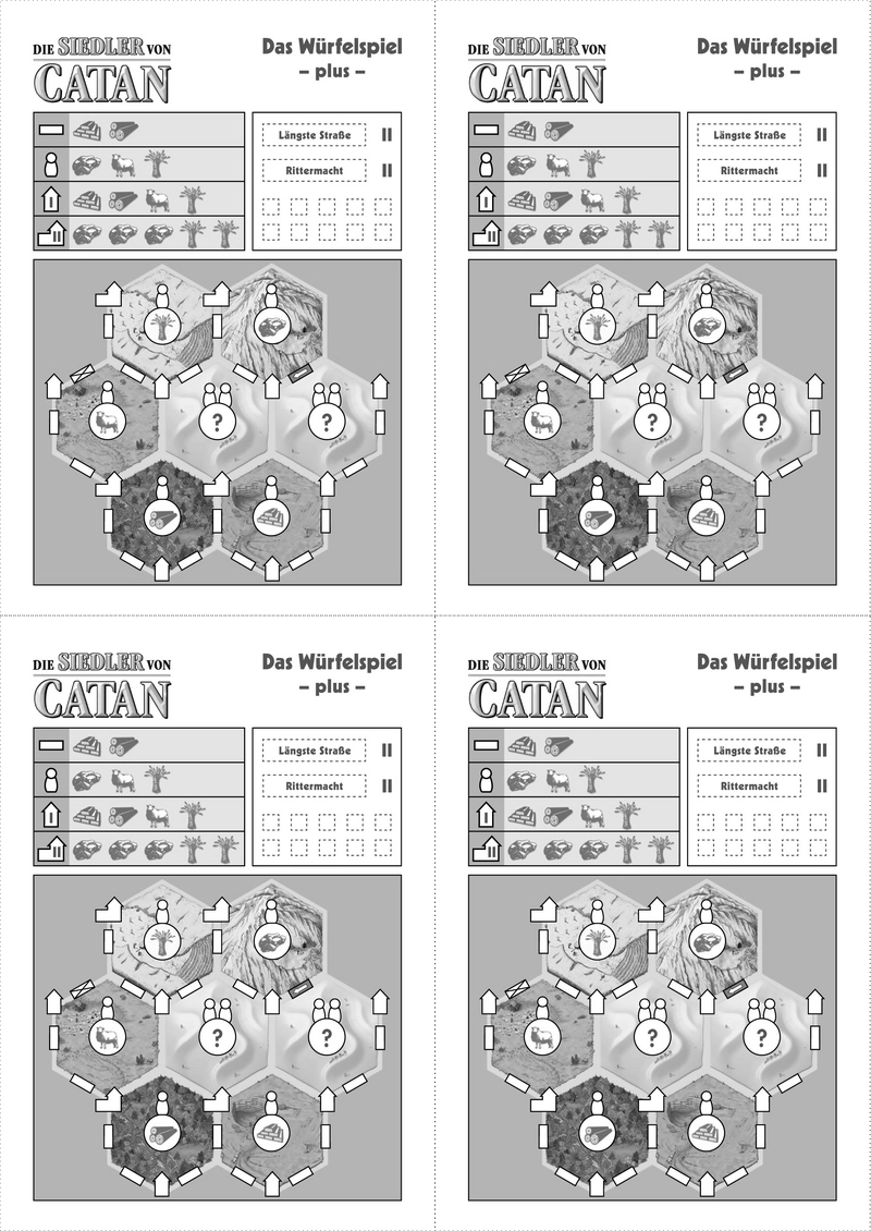 Die Siedler von Catan - Das Würfelspiel plus - Anleitung und Regeln