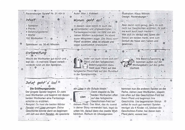 Die Story vom Pferd - Kreatives Geschichtenerzählen für Kinder