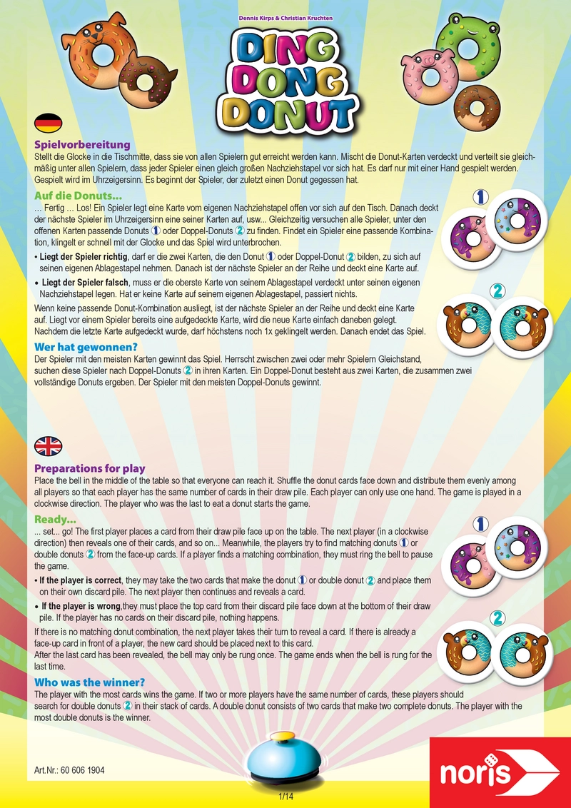 Ding Dong Donut - Ein schnelles Reaktionsspiel für die ganze Familie