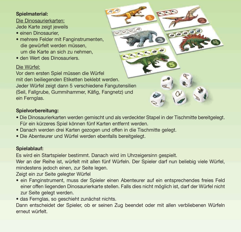 Dino Park - Abenteuerliches Würfelspiel für die ganze Familie