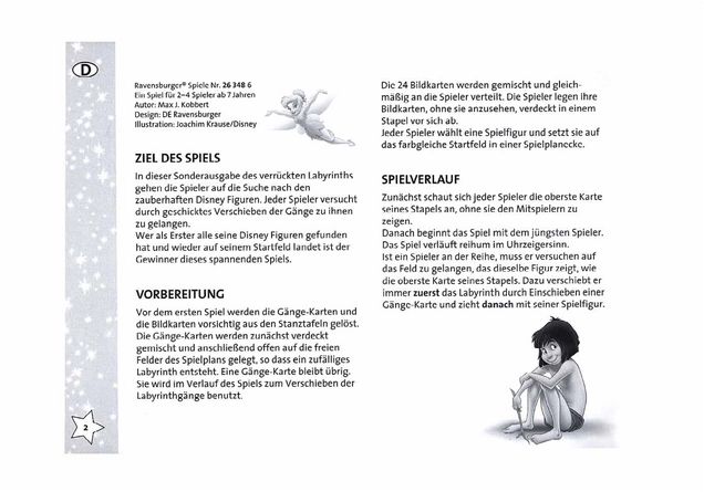 Disney Labyrinth - Spielanleitung und Regeln