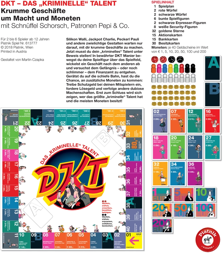 DKT - Das „kriminelle“ Talent - Gesellschaftsspiel um Macht und Moneten