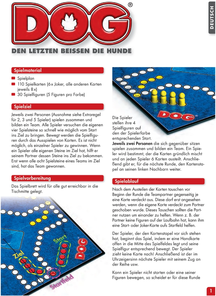 DOG - Den Letzten Beissen Die Hunde: Spielanleitung und Regeln