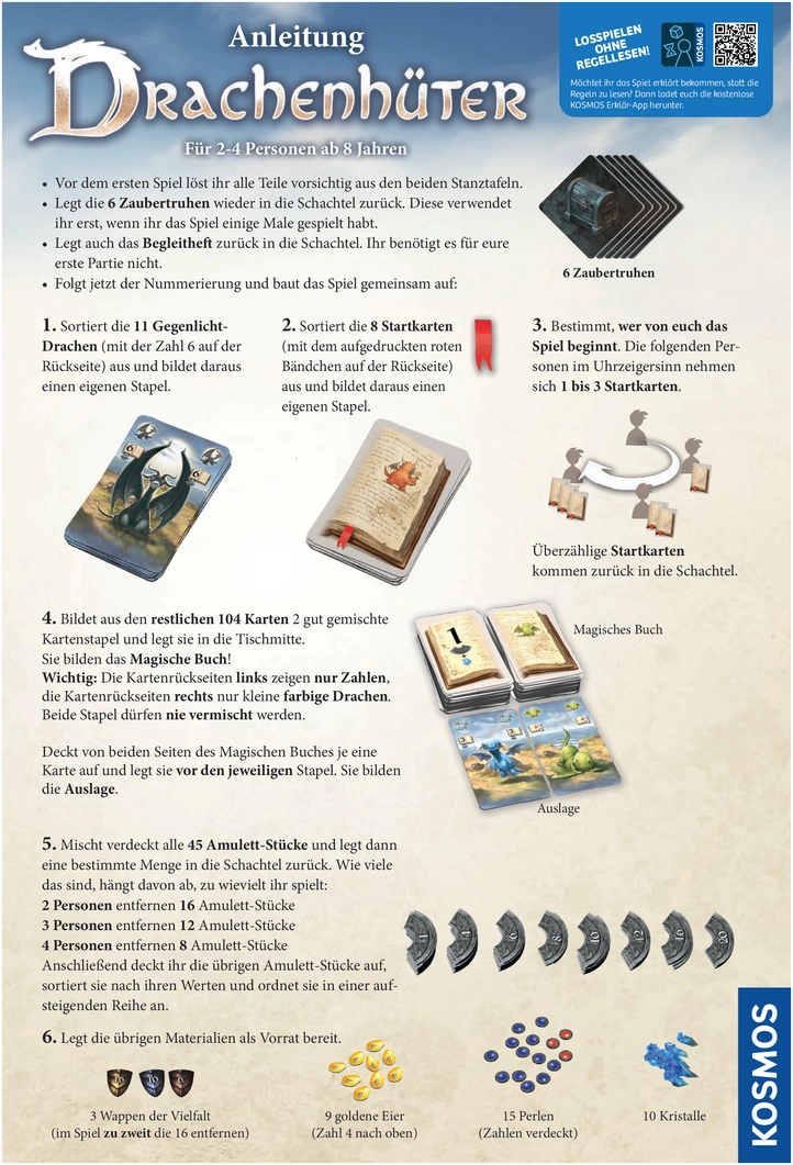 Drachenhüter - Anleitung und Spielregeln für Drachenliebhaber