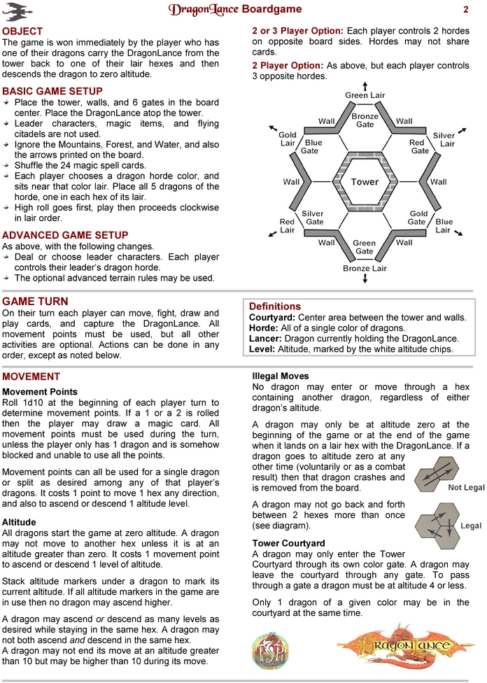 DragonLance - Drachenkampf und strategisches Spiel