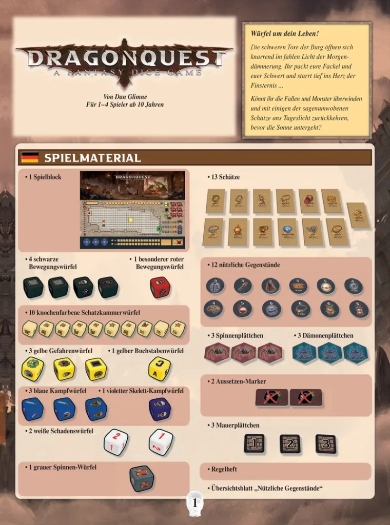 Dragonquest - Ein aufregendes Würfelspiel für Abenteuerlustige