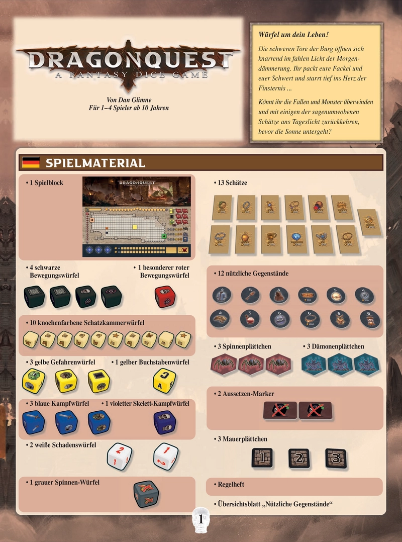 Dragonquest - Ein aufregendes Würfelspiel für Abenteuerlustige