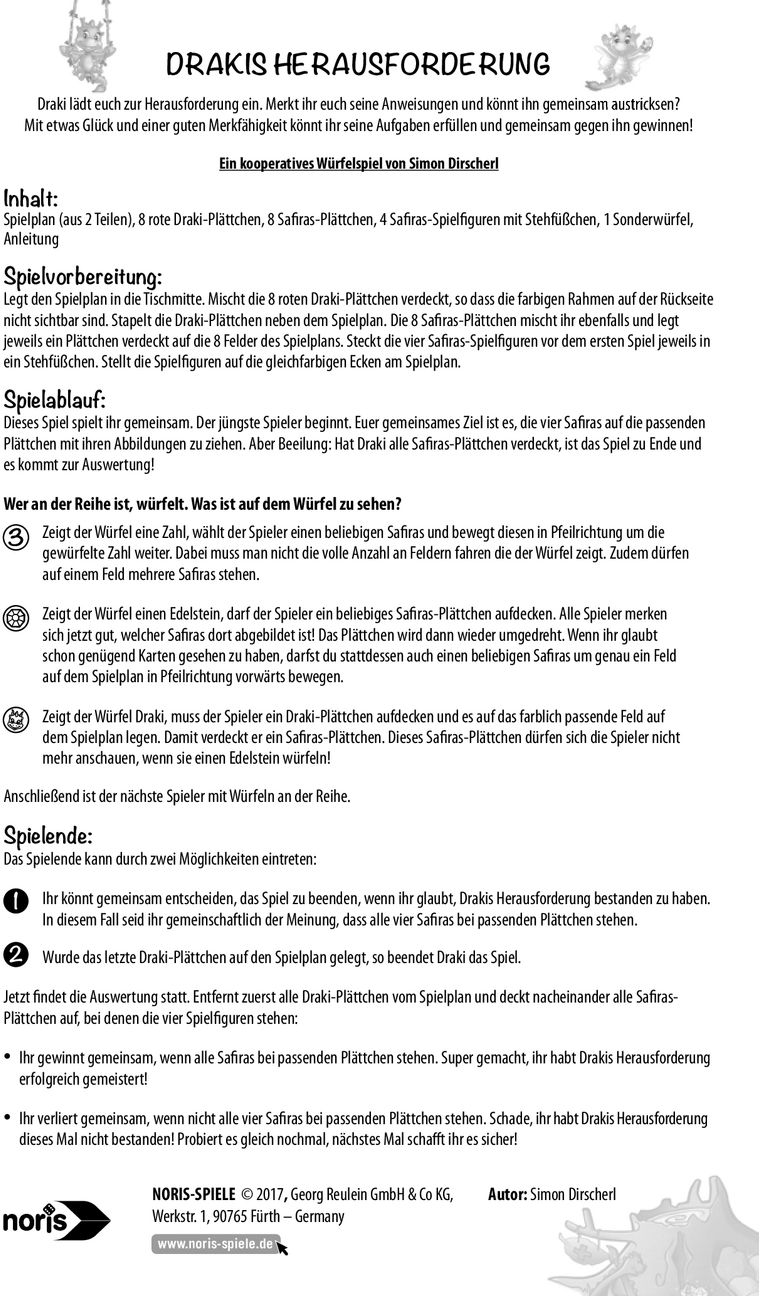 Drakis Herausforderung - Ein kooperatives Würfelspiel