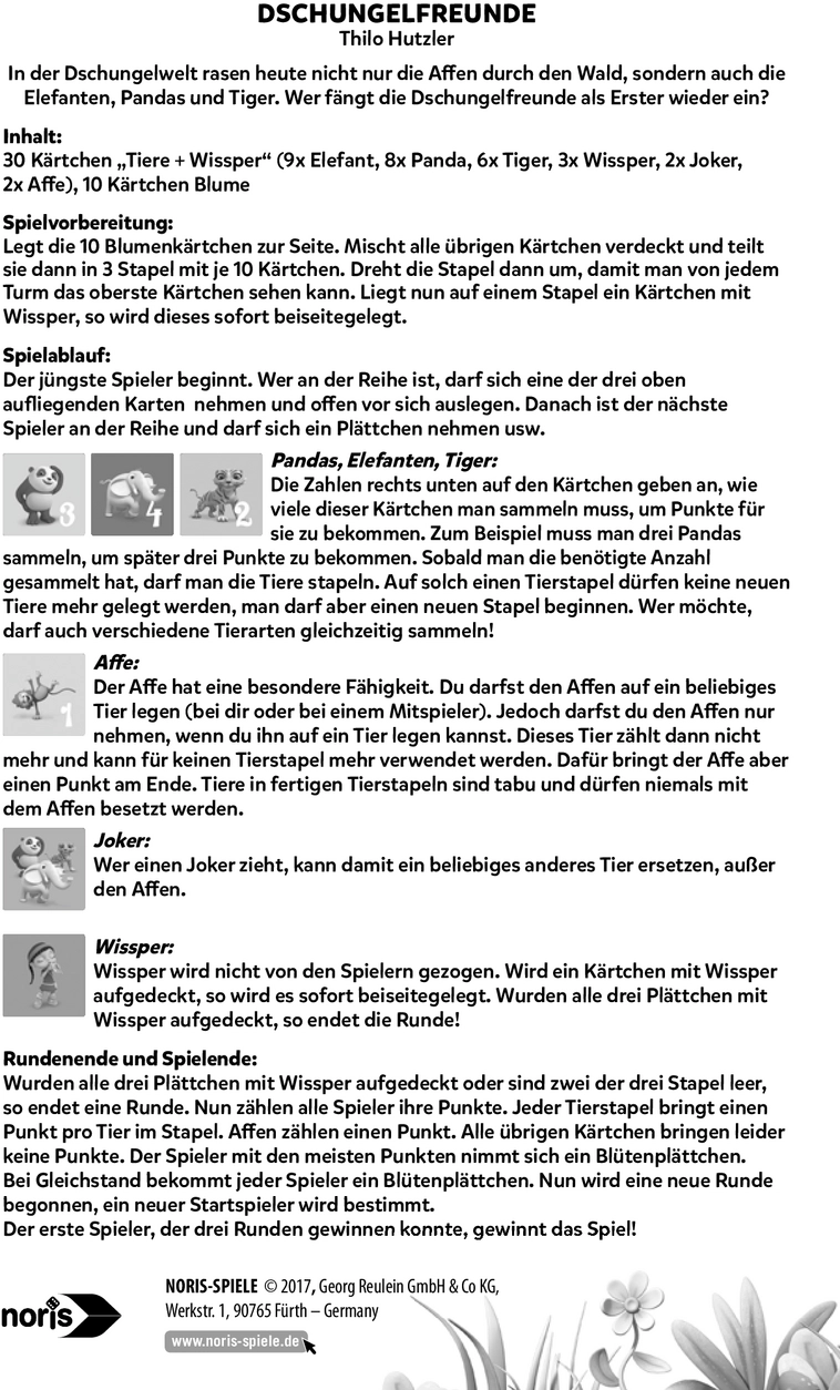 Dschungelfreunde von Thilo Hutzler - Tierkarten Sammelspiel