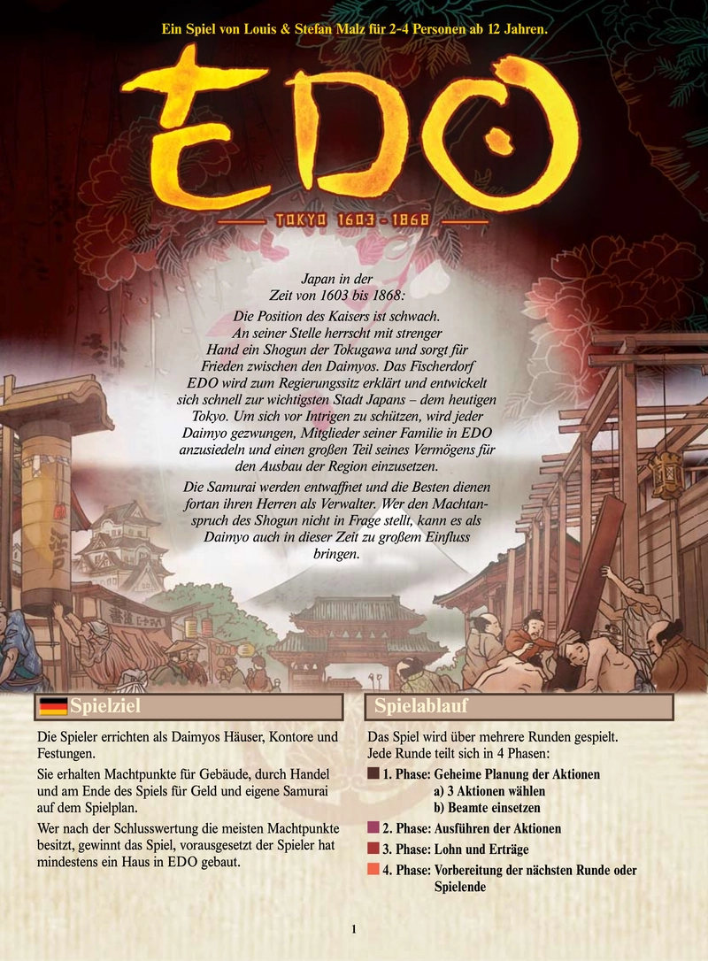 EDO - Strategisches Brettspiel im Japan des 17. Jahrhunderts