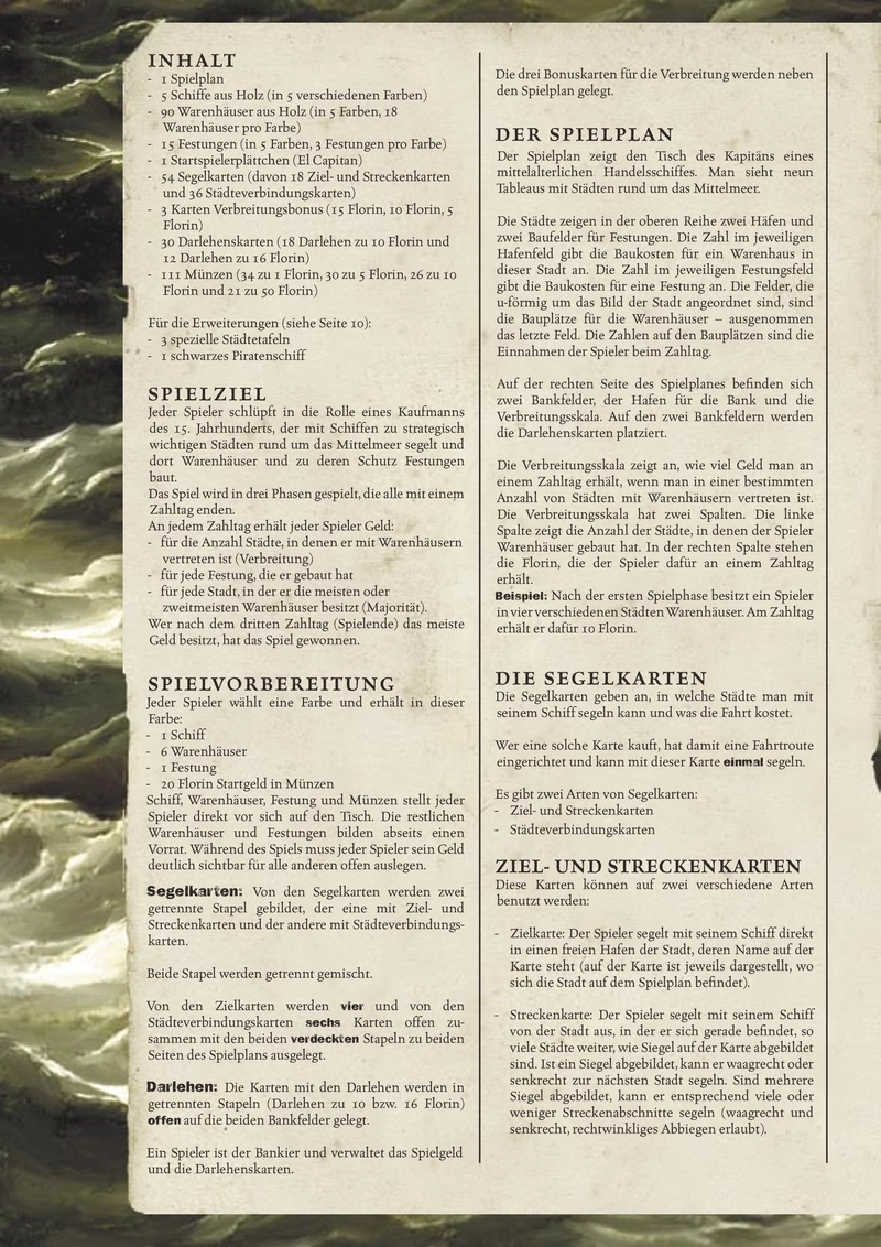 El Capitán - Strategisches Brettspiel im Mittelmeer