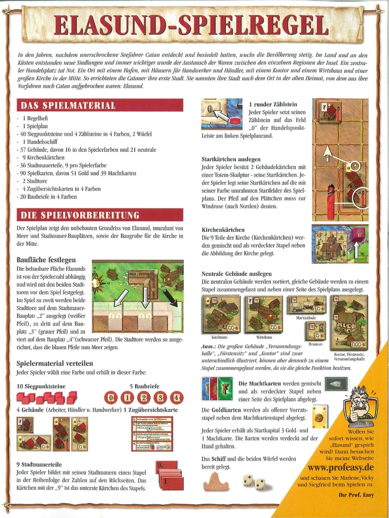 Elasund - Die erste Stadt: Spielanleitung und Regeln