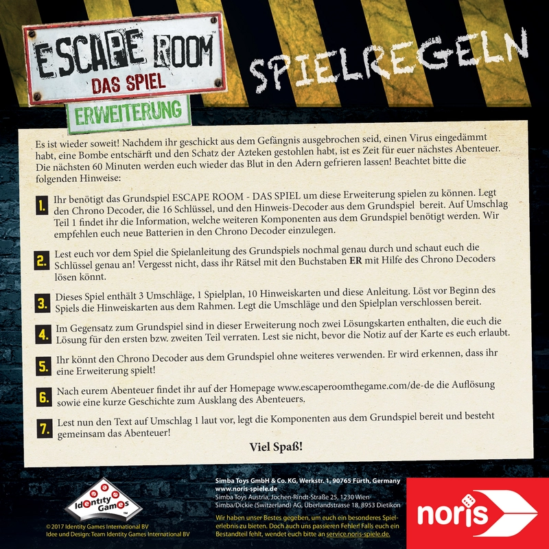 Escape Room - Das Spiel: Erweiterung für spannendes Abenteuer