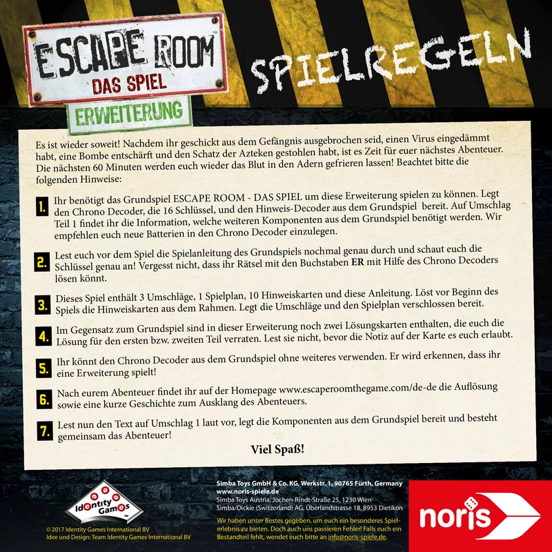 Escape Room - Das Spiel: Erweiterung für spannende Abenteuer