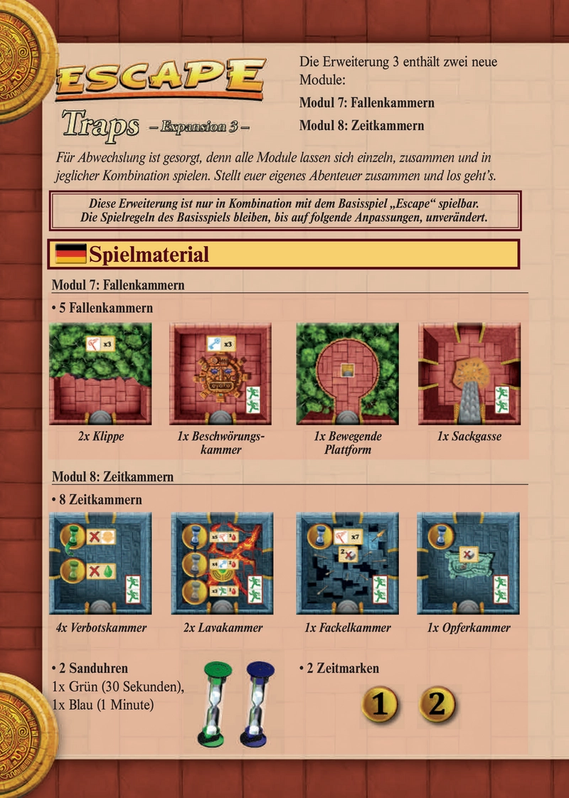 Escape: Traps - Erweiterung 3 für spannende Abenteuer