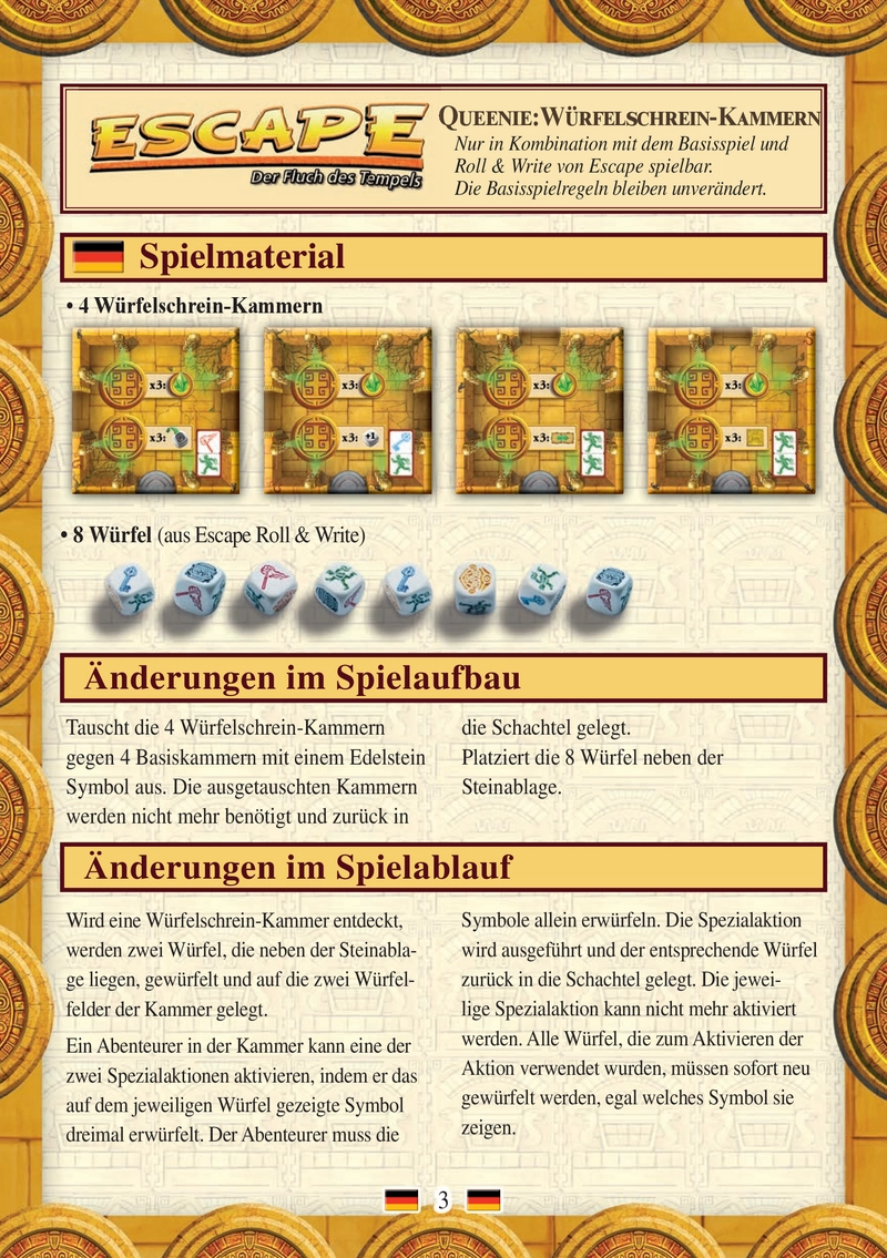 Escape: Würfelscheinkammern - Spielanleitung und Zusammenfassung