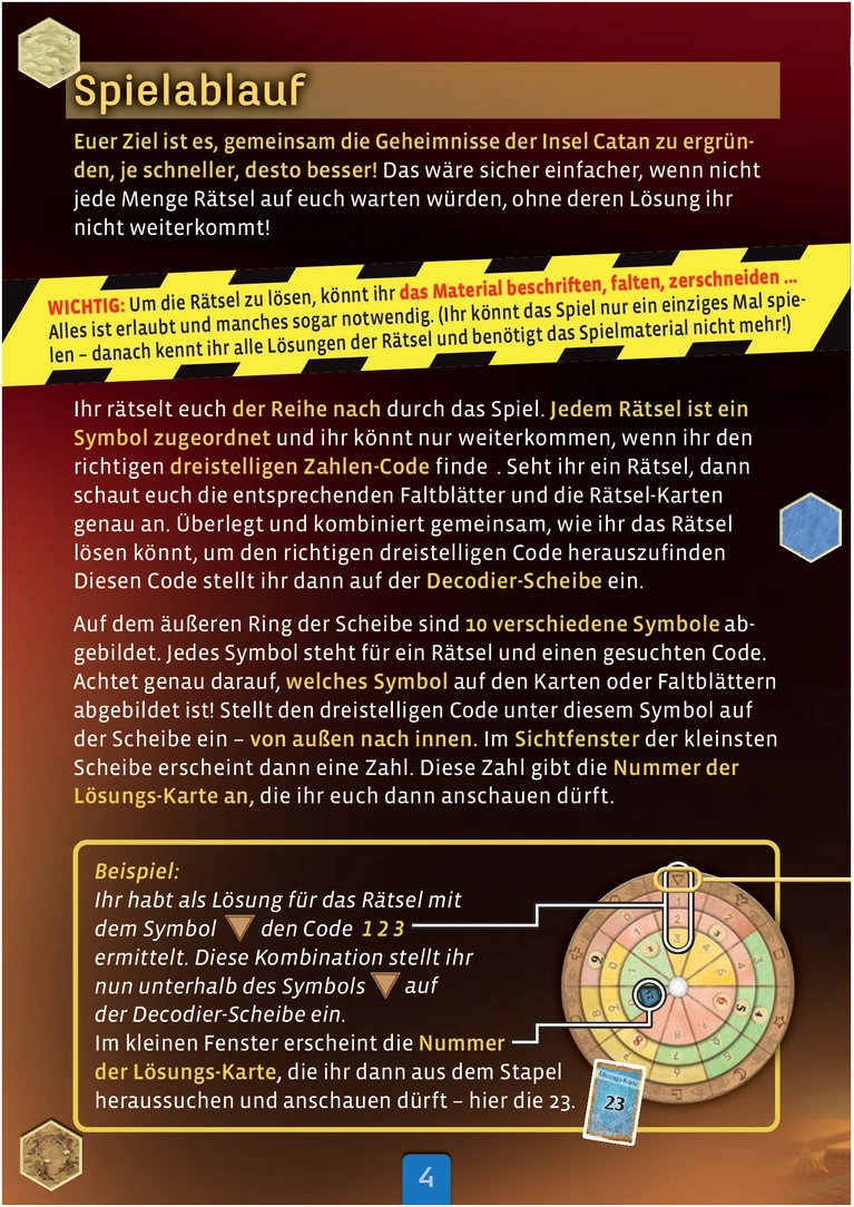 EXIT Das Spiel Abenteuer auf Catan Spielanleitung