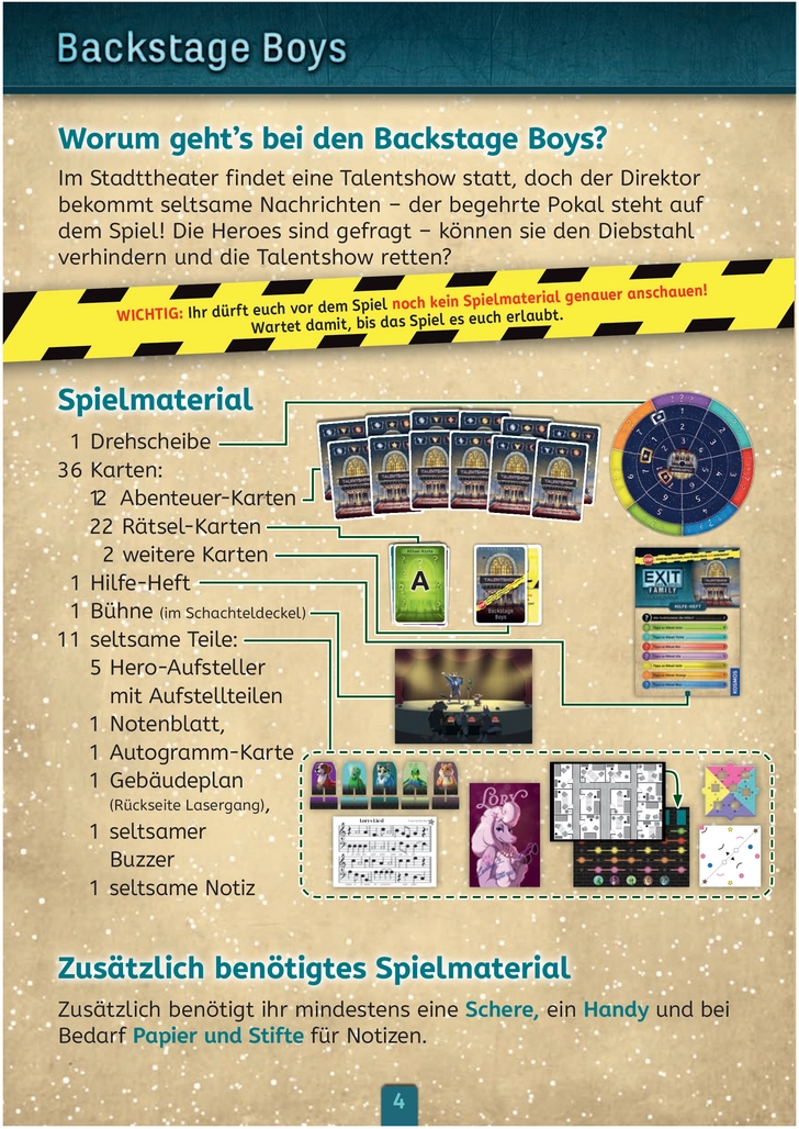 EXIT - Das Spiel Family: Backstage Boys und Jahrmarkt im Dunkeln