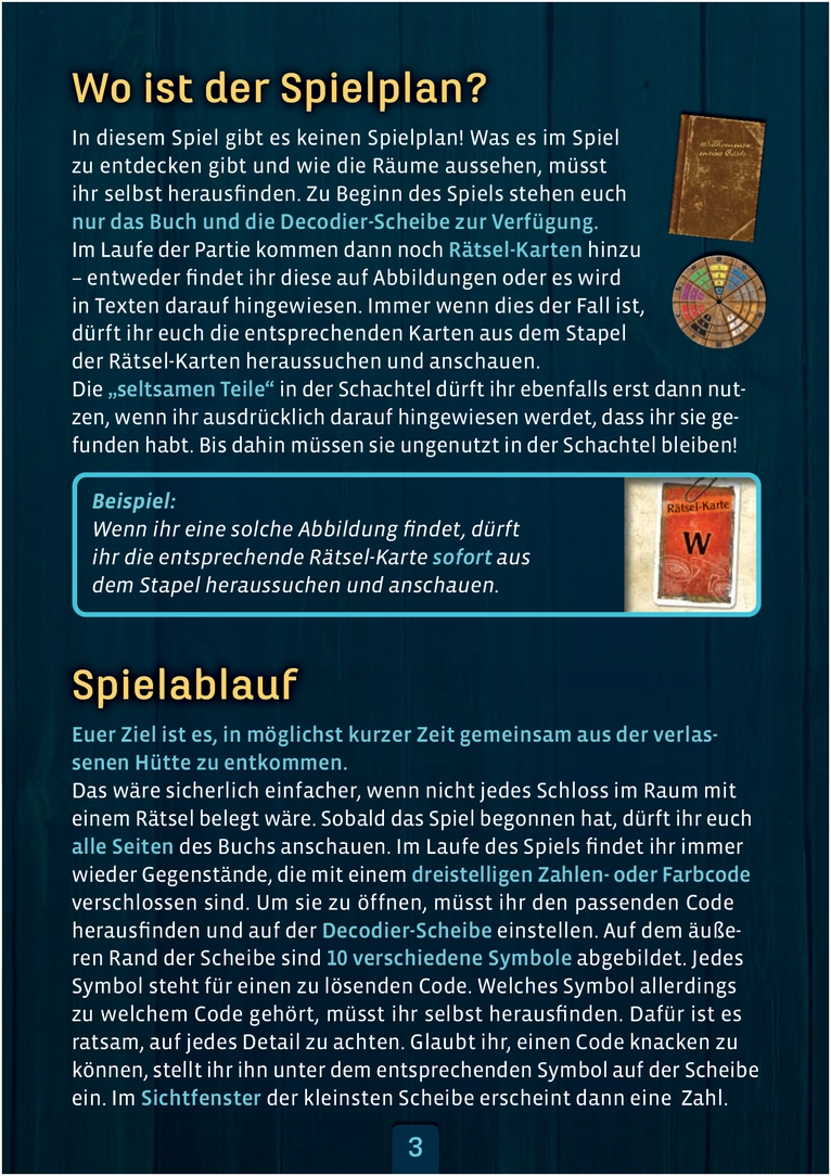 EXIT - Die verlassene Hütte Spielanleitung