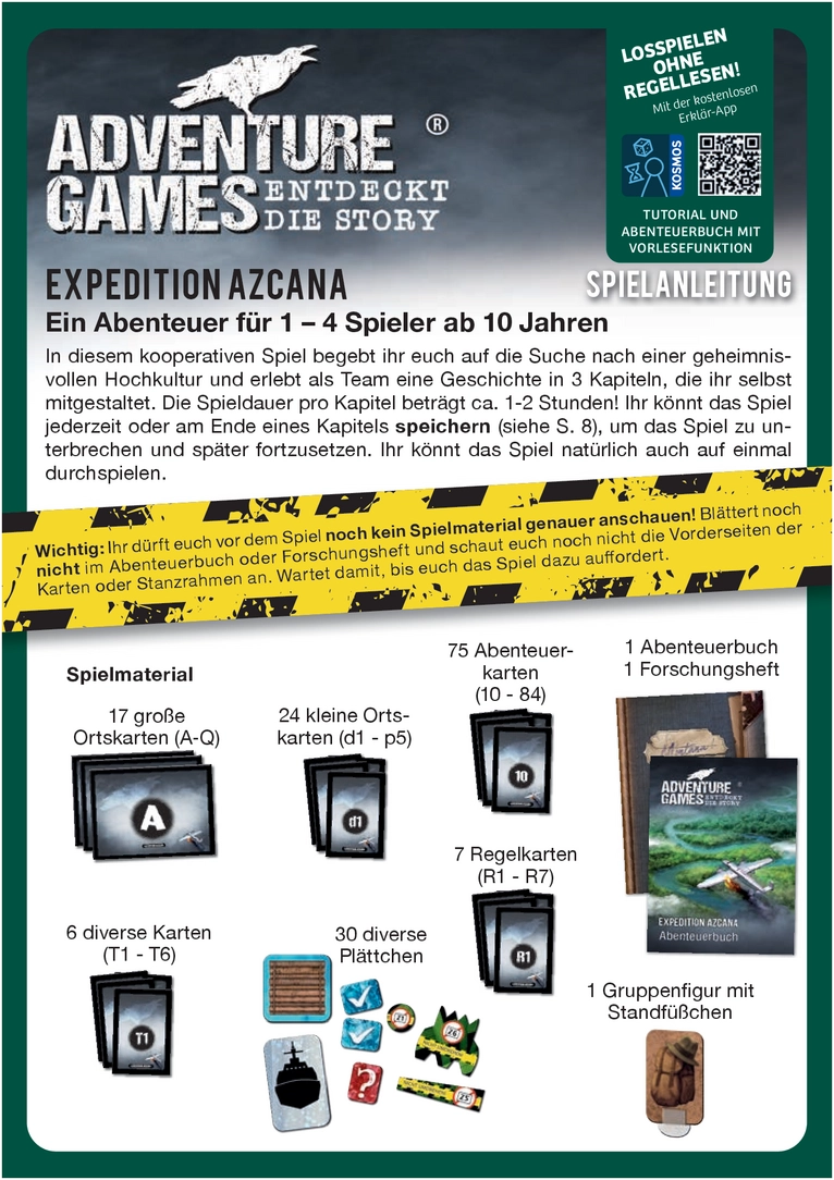Expedition Azcana - Kooperatives Abenteuer für 1-4 Spieler
