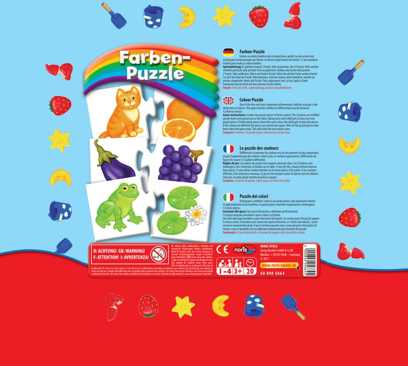 Farben-Puzzle - Lernspiel für Kinder