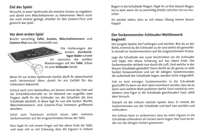 Flusi - Das Sockenmonster-Schleuder-Spiel für Kinder