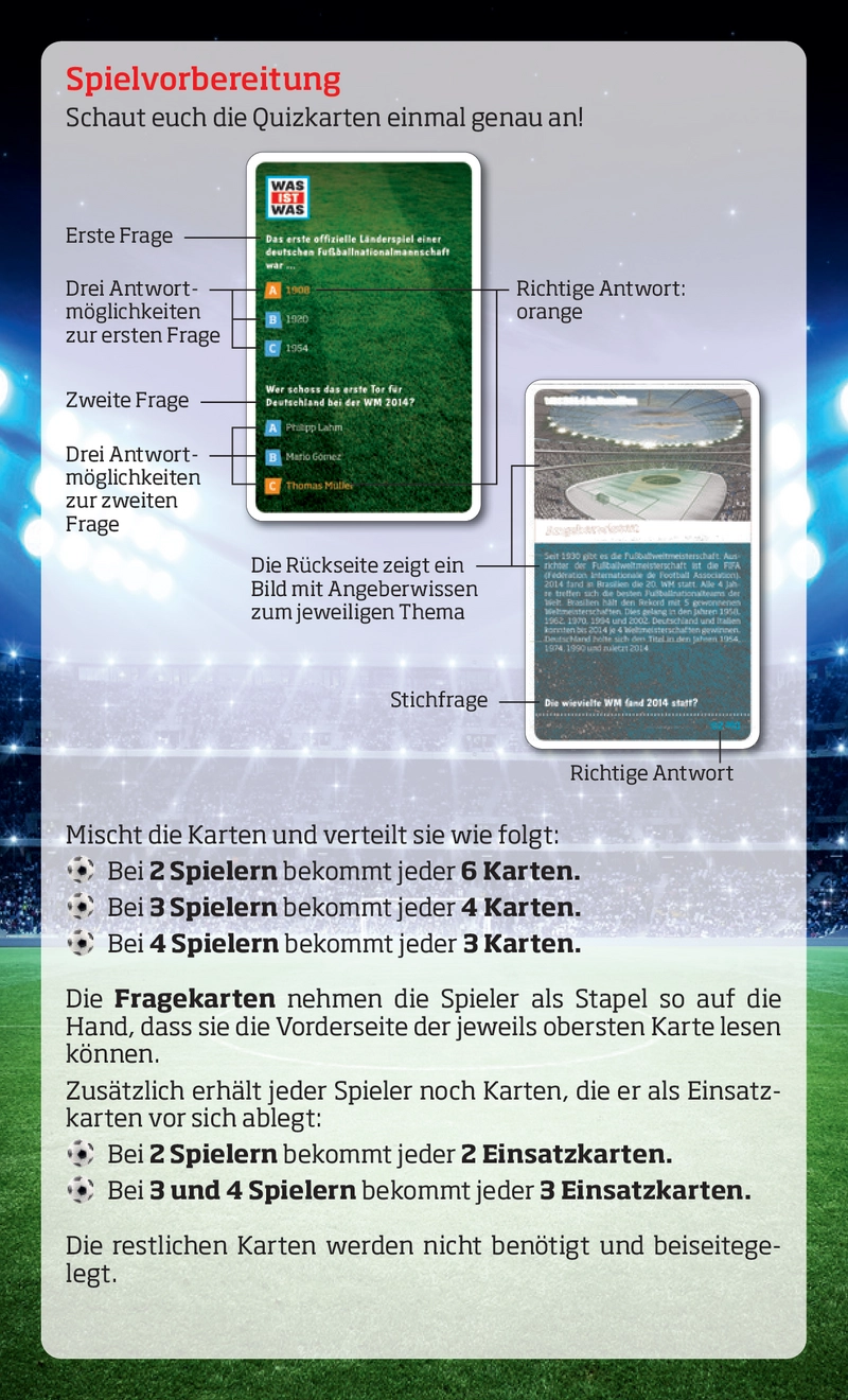 Fussball Quiz-Spiel - Spannendes Ratespiel für die ganze Familie