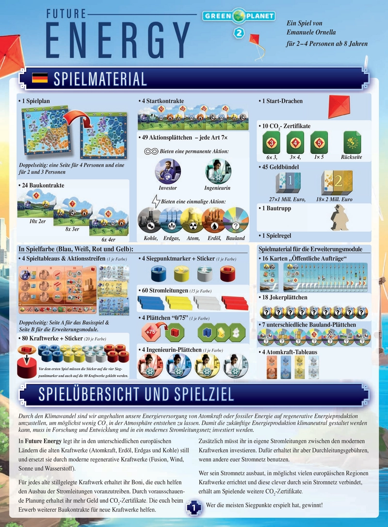 Future Energy - Strategisches Brettspiel über erneuerbare Energien