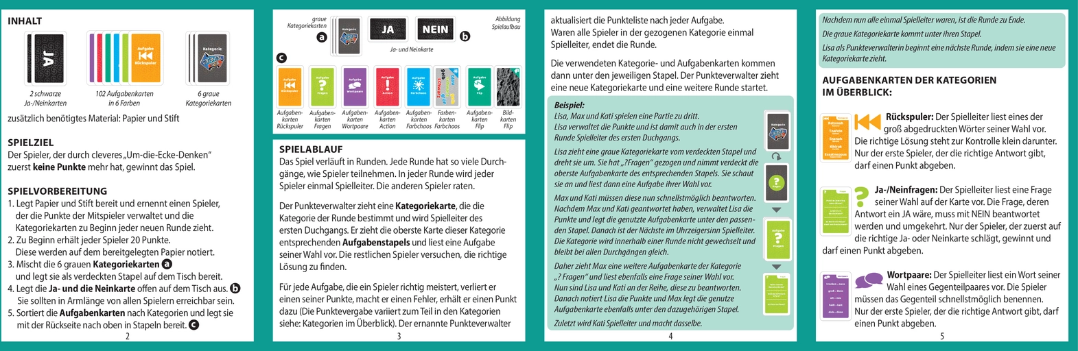 Gegenteil Spiel - Unterhaltsames Kartenspiel für die ganze Familie