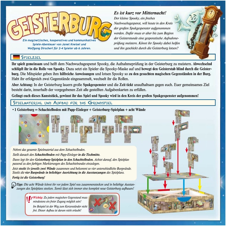 Geisterburg - Spannendes Kinderspiel für die ganze Familie