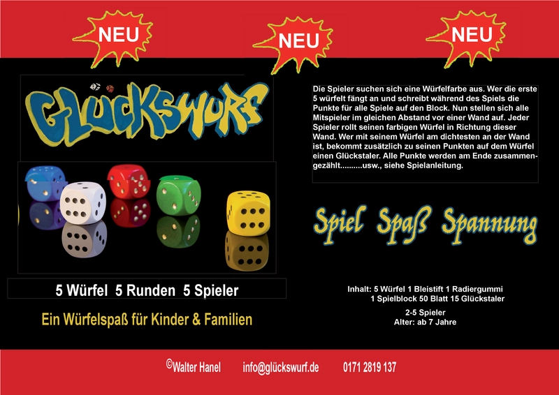 Glückswurf - Unterhaltsames Würfelspiel für Familien