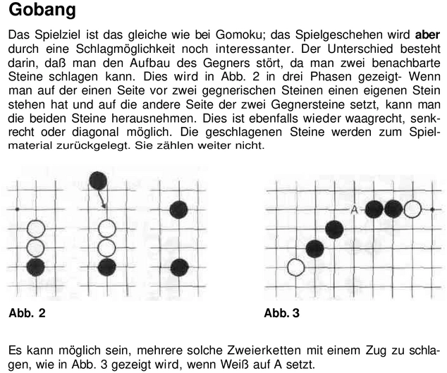 Gobang - Strategisches Brettspiel mit Schlagmöglichkeiten