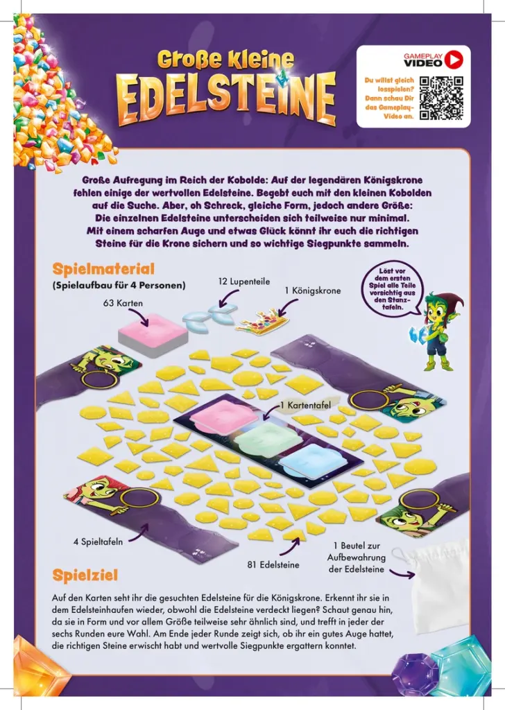 Große kleine Edelsteine - Ein spannendes Kartenspiel für die ganze Familie