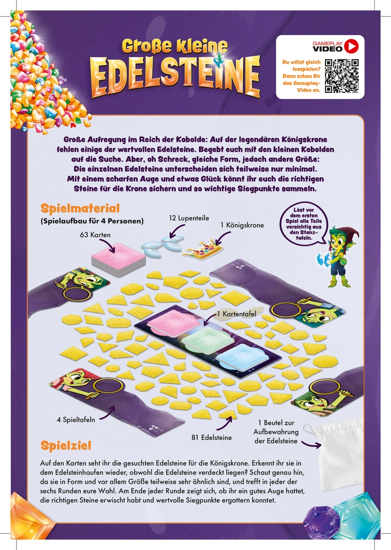 Große kleine Edelsteine - Ein spannendes Kartenspiel für die ganze Familie