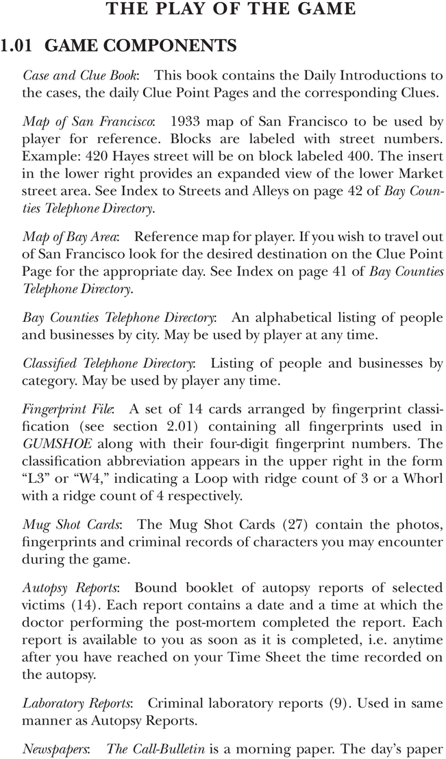 Gumshoe - Detektivspiel für die ganze Familie