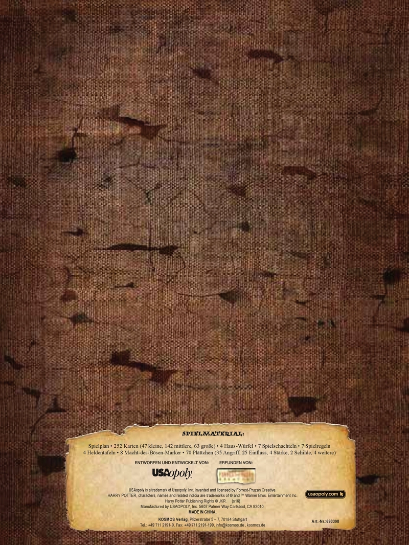 Harry Potter: Kampf um Hogwarts - Spielanleitung und Regeln