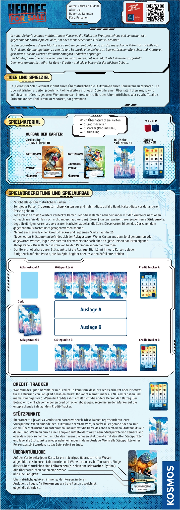 Heroes for Sale - Spielanleitung und Regeln