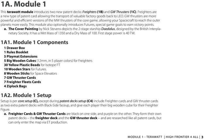 High Frontier 4 All: Modul 1 - Terawatt & Futures