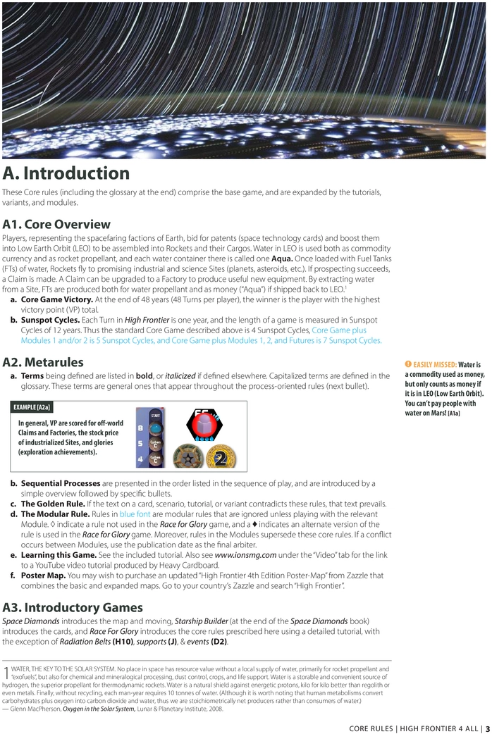 High Frontier 4 All - Regelbuch und Anleitung