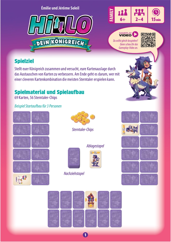 HiLO - Dein Königreich Spielanleitung und Regeln