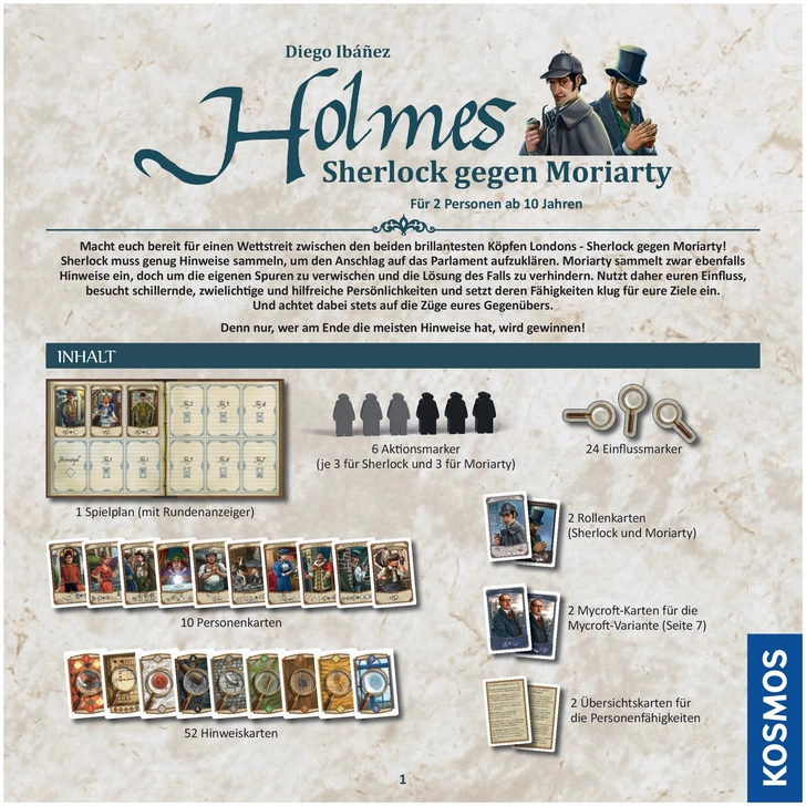 Holmes: Sherlock gegen Moriarty - Das spannende Wettspiel