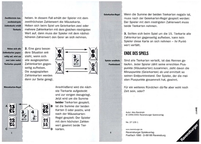 Hol’s der Geier - Kartenspiel für Mäuse-Sammler