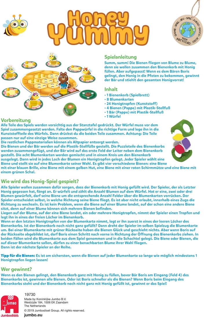 Honey Yummy - Das Bienen- und Blumen-Spiel für Kinder