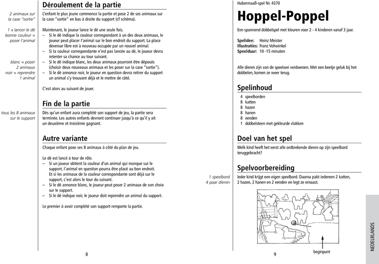 Hoppel Poppel - Spannendes Farbwürfelspiel für Kinder