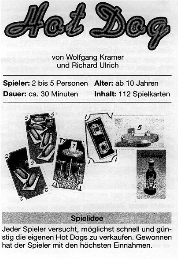 Hot Dog - Kartenspiel für die ganze Familie