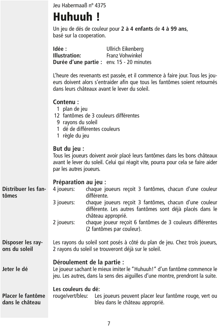 Huhuuuh! - Kooperatives Würfelspiel für Kinder