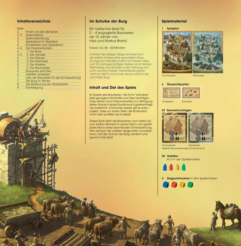 Im Schutz der Burg - Spielanleitung und Regeln