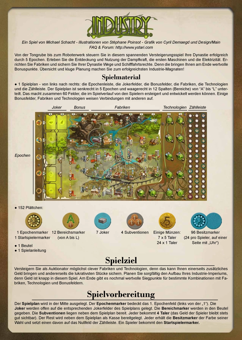 Industry - Strategisches Brettspiel um Ressourcen und Technologien