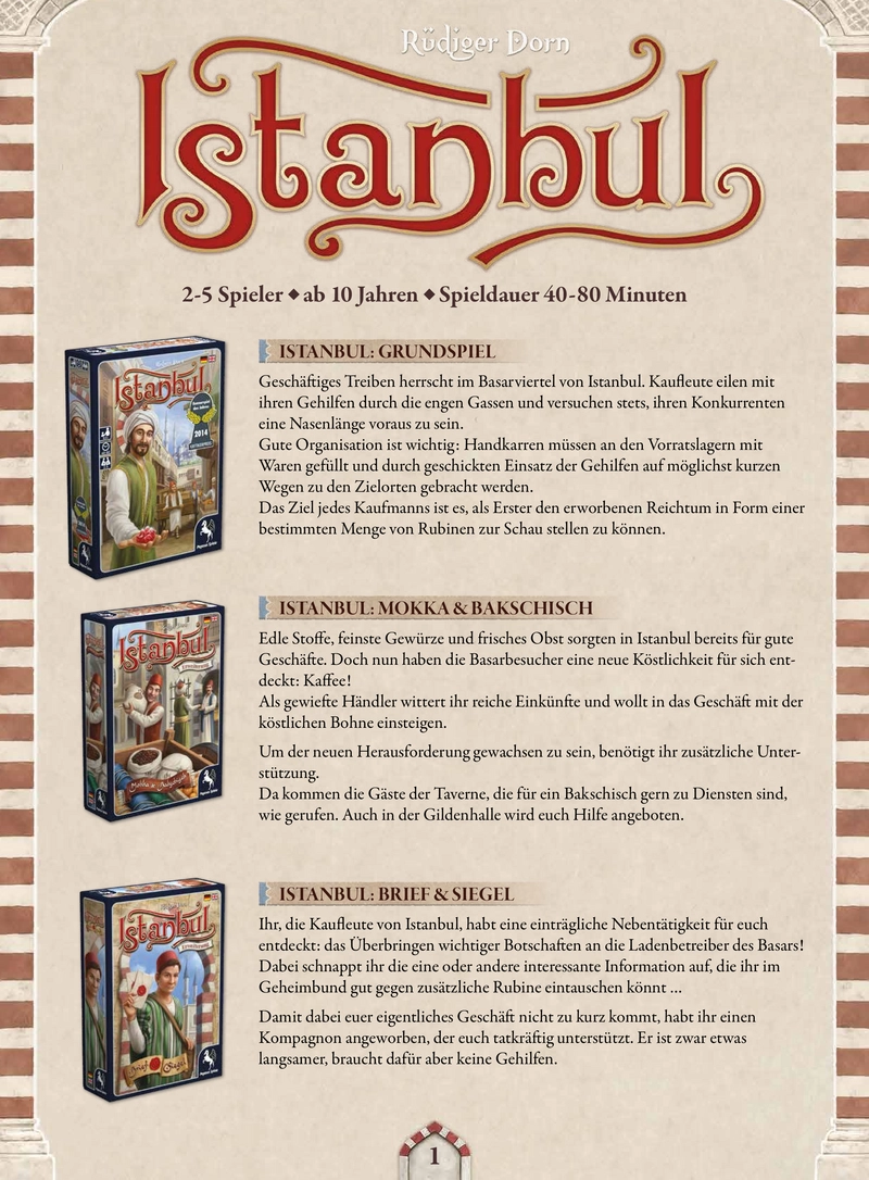 Istanbul - Brettspiel Anleitung und Regeln